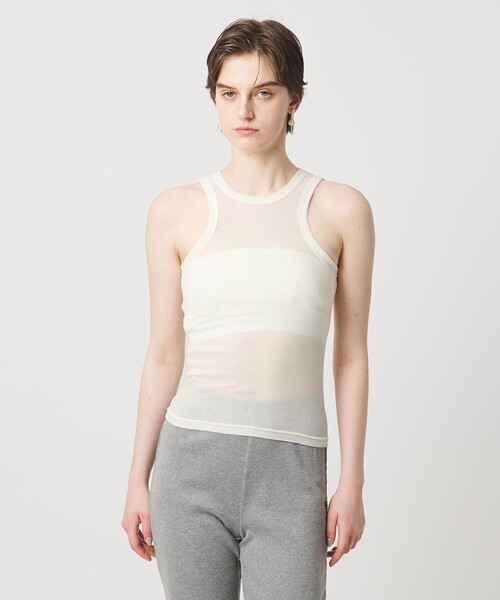Pheeta(フィータ)の「<Pheeta>Hedy タンクトップ / 015C-CU12(Tシャツ/カットソー・レディース・ダークブラウン/ブラック/ライトグレー・FREE)」の16枚目の写真