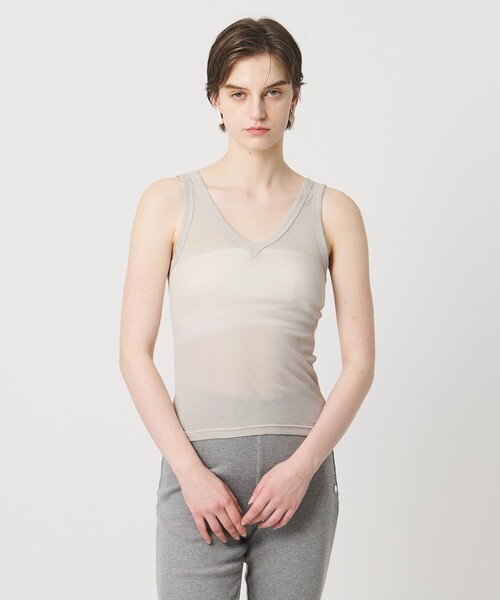 Pheeta(フィータ)の「<Pheeta>Hedy タンクトップ / 015C-CU12(Tシャツ/カットソー・レディース・ダークブラウン/ブラック/ライトグレー・FREE)」の18枚目の写真