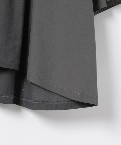 LEPSIM（レプシィム）の「異素材フリルBIGT　242843（Tシャツ/カットソー・レディース・オレンジ/ベージュ/ライム/ブルー/チャコールグレー/オフホワイト/ブラック・FREE）」の11枚目の写真