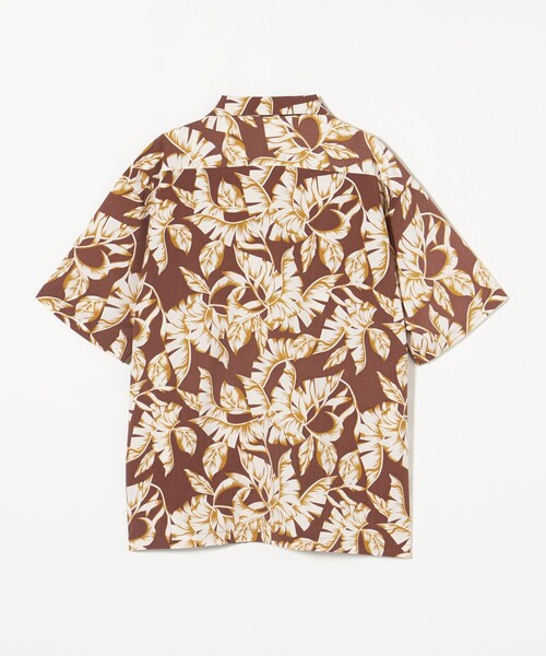 A DAY IN THE LIFE UNITED ARROWS(アデイインザライフユナイテッドアローズ)の「HOOKANO アロハプリント オープンカラーシャツ(シャツ/ブラウス・メンズ・ケリーグリーン/ブラウン系・M/L)」の9枚目の写真