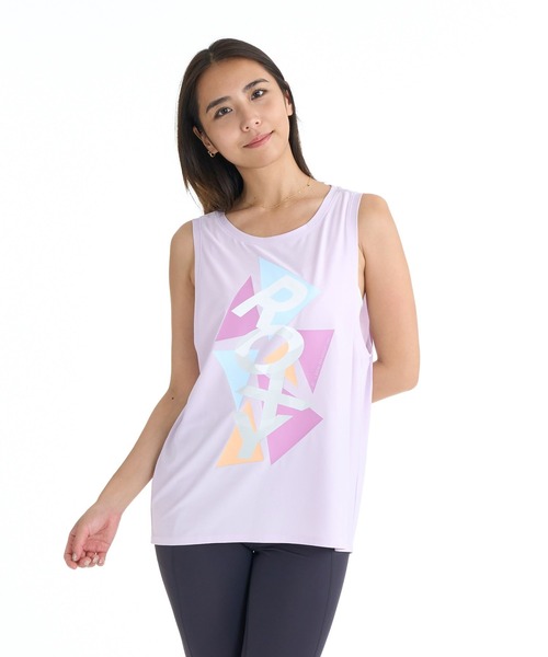 ROXY(ロキシー)の「ROXY FITNESS LIFT LIGHT タンクトップ /QUIK DRY/UVカット/水陸両用 【2026年夏モデル】(その他トップス・レディース・ブラック/ホワイト/パープル・LARGE/MEDIUM/SMALL)」の3枚目の写真