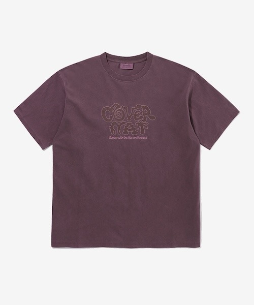 COVERNAT(カバーナット)の「RETRO LOGO GRAPHIC DYEING T-SHIRT(Tシャツ/カットソー・メンズ・チャコールグレー/ワイン/ライトブルー・X-LARGE/LARGE/MEDIUM/SMALL)」の1枚目の写真