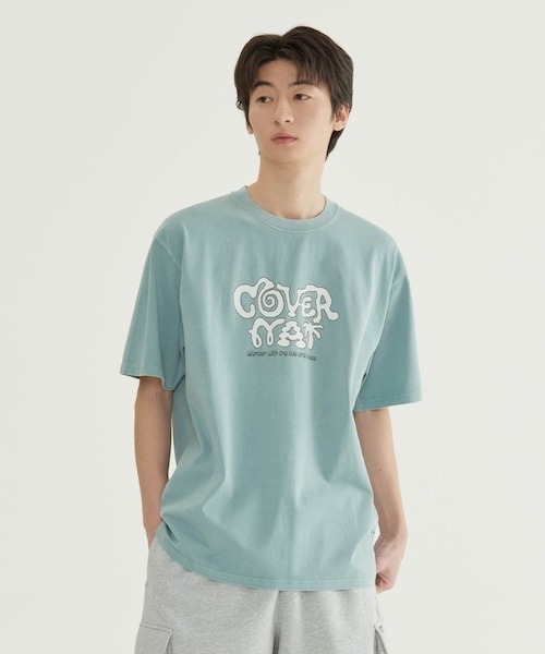 COVERNAT(カバーナット)の「RETRO LOGO GRAPHIC DYEING T-SHIRT(Tシャツ/カットソー・メンズ・チャコールグレー/ワイン/ライトブルー・X-LARGE/LARGE/MEDIUM/SMALL)」の5枚目の写真