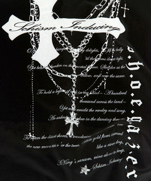 SCHISM INDUCING(スキズムインデューシング)の「POEM T SHIRT BLACK(Tシャツ/カットソー・レディース・その他・FREE)」の8枚目の写真