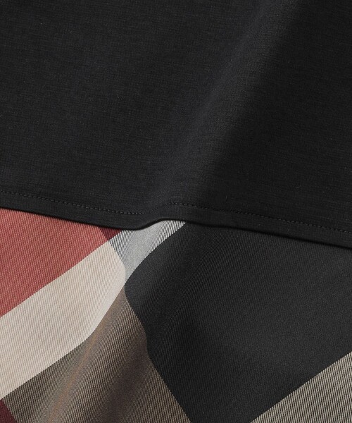 BLUE LABEL CRESTBRIDGE（ブルーレーベルクレストブリッジ）の「【WEB限定】ヘムチェックTシャツ（Tシャツ/カットソー・レディース・ブラック/ホワイト・40/38）」の13枚目の写真