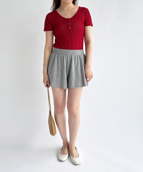 EDIT. FOR LULU（エディットフォールル）の「【NOHRA for LULU】cotton knit leotard（ニット/セーター・レディース・ホワイト/ブラック・FREE）」の13枚目の写真
