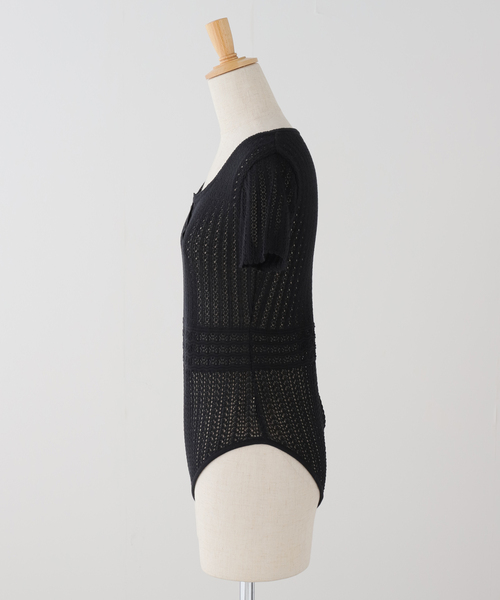 EDIT. FOR LULU（エディットフォールル）の「【NOHRA for LULU】cotton knit leotard（ニット/セーター・レディース・ホワイト/ブラック・FREE）」の15枚目の写真