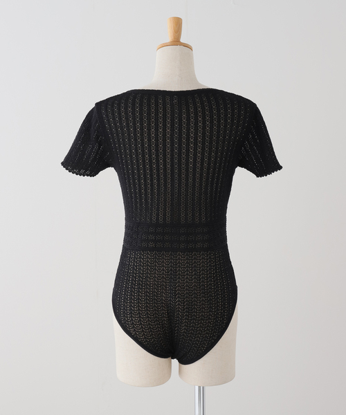 EDIT. FOR LULU（エディットフォールル）の「【NOHRA for LULU】cotton knit leotard（ニット/セーター・レディース・ホワイト/ブラック・FREE）」の16枚目の写真