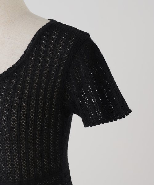 EDIT. FOR LULU（エディットフォールル）の「【NOHRA for LULU】cotton knit leotard（ニット/セーター・レディース・ホワイト/ブラック・FREE）」の17枚目の写真