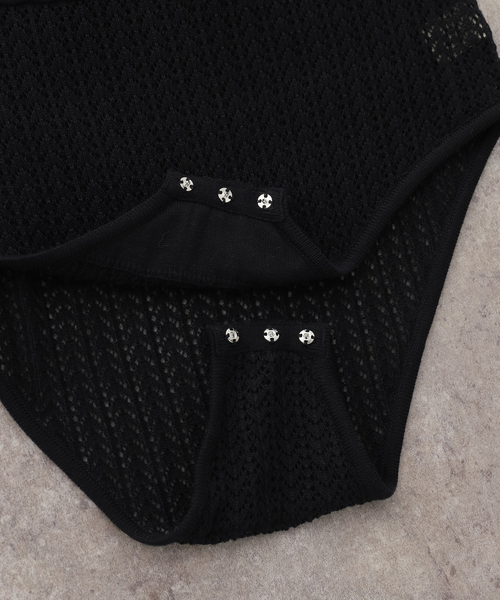 EDIT. FOR LULU（エディットフォールル）の「【NOHRA for LULU】cotton knit leotard（ニット/セーター・レディース・ホワイト/ブラック・FREE）」の19枚目の写真
