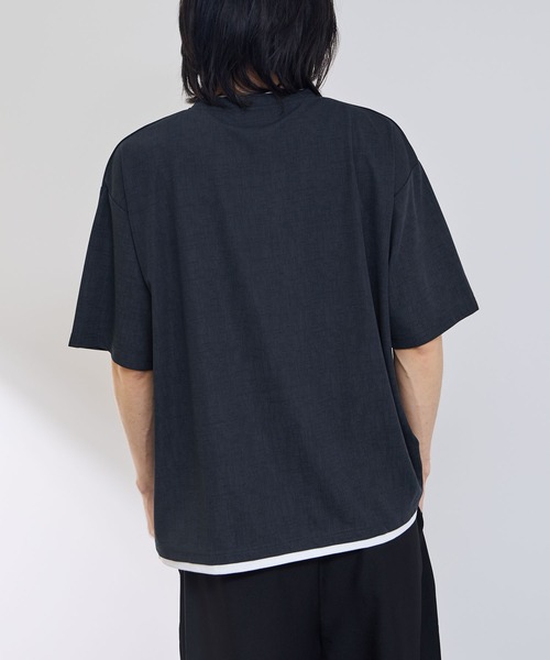 URBAN COLLECTION(アーバンコレクション)の「【URBANCOLLECTION/アーバンコレクション】 ドライ・UVカット・軽量 ボックスシルエットTシャツ(Tシャツ/カットソー・メンズ・チャコールグレー/ブルー/ブラック/ライトグレー/ブラウン・S/M/L/XL)」の7枚目の写真