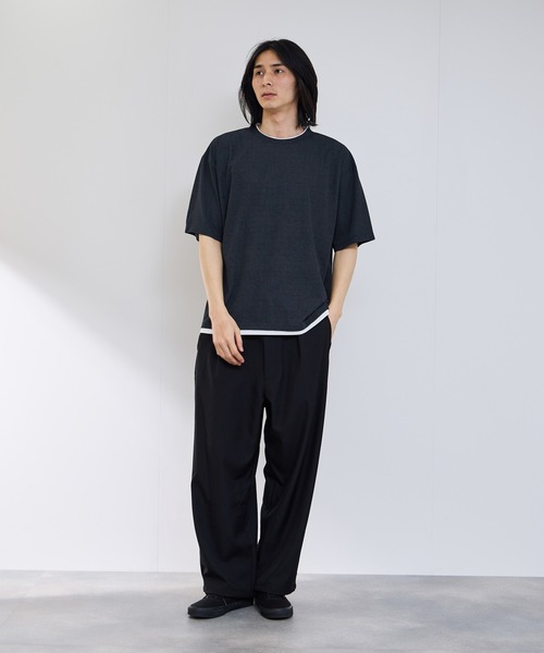 URBAN COLLECTION(アーバンコレクション)の「【URBANCOLLECTION/アーバンコレクション】 ドライ・UVカット・軽量 ボックスシルエットTシャツ(Tシャツ/カットソー・メンズ・チャコールグレー/ブルー/ブラック/ライトグレー/ブラウン・S/M/L/XL)」の8枚目の写真