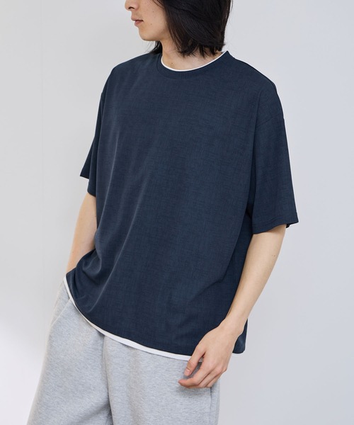 URBAN COLLECTION(アーバンコレクション)の「【URBANCOLLECTION/アーバンコレクション】 ドライ・UVカット・軽量 ボックスシルエットTシャツ(Tシャツ/カットソー・メンズ・チャコールグレー/ブルー/ブラック/ライトグレー/ブラウン・S/M/L/XL)」の9枚目の写真