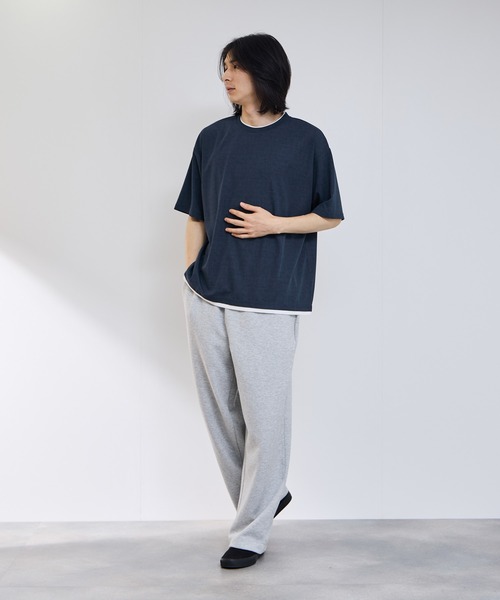URBAN COLLECTION(アーバンコレクション)の「【URBANCOLLECTION/アーバンコレクション】 ドライ・UVカット・軽量 ボックスシルエットTシャツ(Tシャツ/カットソー・メンズ・チャコールグレー/ブルー/ブラック/ライトグレー/ブラウン・S/M/L/XL)」の10枚目の写真