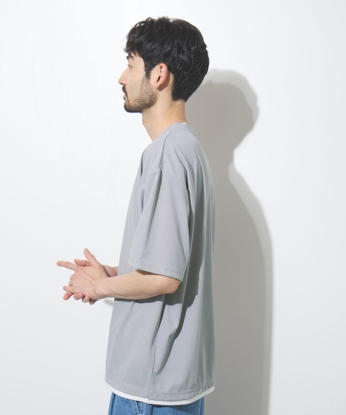 URBAN COLLECTION(アーバンコレクション)の「【URBANCOLLECTION/アーバンコレクション】 ドライ・UVカット・軽量 ボックスシルエットTシャツ(Tシャツ/カットソー・メンズ・チャコールグレー/ブルー/ブラック/ライトグレー/ブラウン・S/M/L/XL)」の22枚目の写真