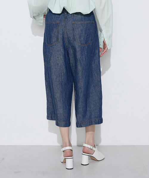 COMME CA Wardrobe(コムサワードローブ)の「リネンデニム キュロットパンツ(その他パンツ・レディース・インディゴブルー・9号/11号)」の7枚目の写真