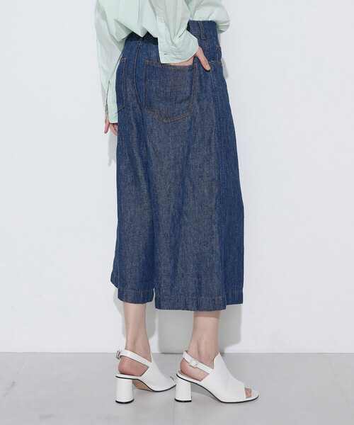 COMME CA Wardrobe(コムサワードローブ)の「リネンデニム キュロットパンツ(その他パンツ・レディース・インディゴブルー・9号/11号)」の8枚目の写真