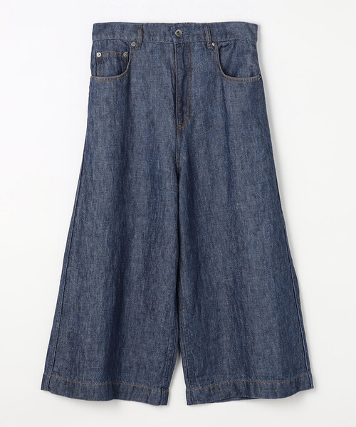 COMME CA Wardrobe(コムサワードローブ)の「リネンデニム キュロットパンツ(その他パンツ・レディース・インディゴブルー・9号/11号)」の11枚目の写真