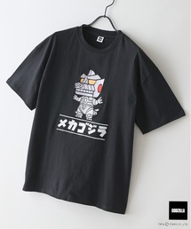 JEANS MATE（ジーンズメイト）の「【GODZILLA ゴジラ】【コットン100%のしっかりした生地 ドロップショルダー】オリジナルデザイン 刺繍Tシャツ ゴジラ キングギドラ メカゴジラ コラボ 特撮 映画 キャラT オーバーサイズ（Tシャツ/カットソー）」
