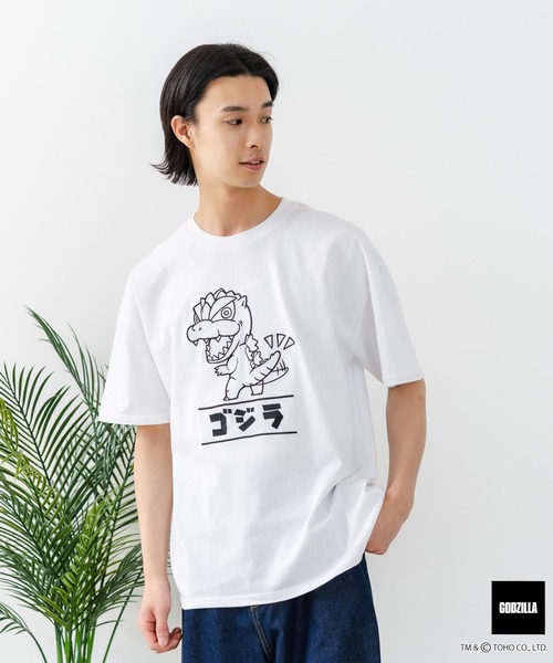 JEANS MATE（ジーンズメイト）の「【GODZILLA/ゴジラ】【コットン100％のしっかりした生地 ドロップショルダー】オリジナルデザイン 刺繍Tシャツ ゴジラ キングギドラ メカゴジラ コラボ 特撮 映画 キャラT オーバーサイズ（Tシャツ/カットソー・メンズ・ホワイト系その他/ブルー系その他/ホワイト系その他2/ホワイト系その他3/ホワイト系その他4/ブラック系その他2/ブラック系その他3/ブラック系その他4・SMALL/MEDIUM/LARGE/X-LARGE）」の16枚目の写真