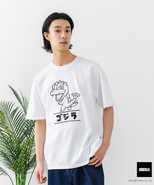JEANS MATE（ジーンズメイト）の「【GODZILLA/ゴジラ】【コットン100％のしっかりした生地 ドロップショルダー】オリジナルデザイン 刺繍Tシャツ ゴジラ キングギドラ メカゴジラ コラボ 特撮 映画 キャラT オーバーサイズ（Tシャツ/カットソー・メンズ・ホワイト系その他/ブルー系その他/ホワイト系その他2/ホワイト系その他3/ホワイト系その他4/ブラック系その他2/ブラック系その他3/ブラック系その他4・SMALL/MEDIUM/LARGE/X-LARGE）」の17枚目の写真