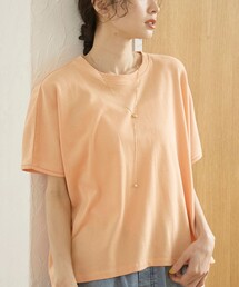 coen | シアーミニ裏毛 ゆるスクエアカットソー(Tシャツ/カットソー)