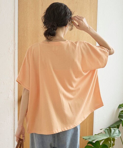 coen(コーエン)の「シアーミニ裏毛 ゆるスクエアカットソー(Tシャツ/カットソー・レディース・シャーベット/オフホワイト/ブラック・FREE)」の12枚目の写真