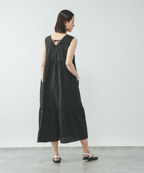 GLOBAL WORK(グローバルワーク)の「Airy Breezeワンピース/636251(ワンピース・レディース・チャコールグレー/イエロー系その他3/ブラック系その他3・LARGE/MEDIUM)」の7枚目の写真