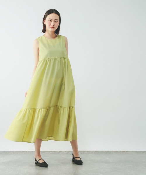 GLOBAL WORK(グローバルワーク)の「Airy Breezeワンピース/636251(ワンピース・レディース・チャコールグレー/イエロー系その他3/ブラック系その他3・LARGE/MEDIUM)」の14枚目の写真