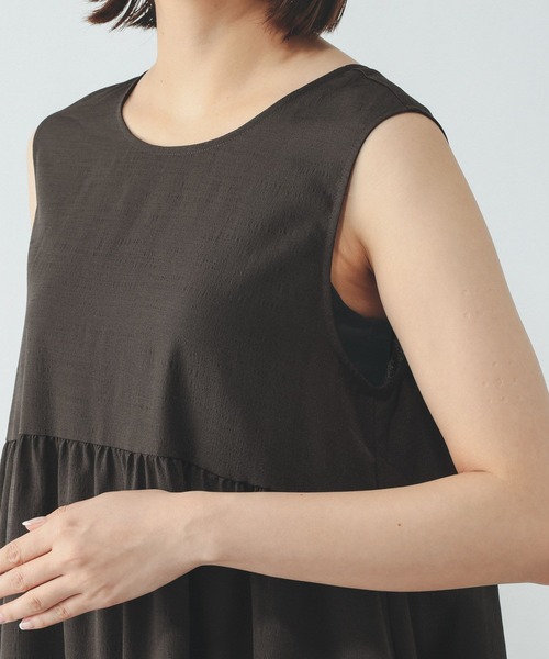 GLOBAL WORK(グローバルワーク)の「Airy Breezeワンピース/636251(ワンピース・レディース・チャコールグレー/イエロー系その他3/ブラック系その他3・LARGE/MEDIUM)」の21枚目の写真
