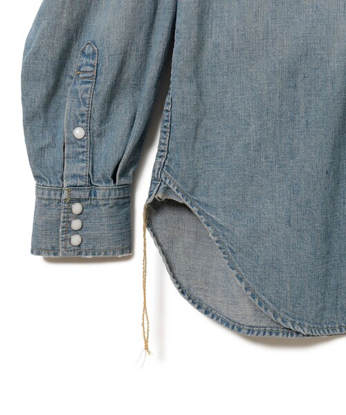 REMI RELIEF(レミレリーフ)の「【イベント限定】【別注】REMI RELIEF / Denim Western shirt Box Fit Used(シャツ/ブラウス・メンズ・ブルー・MEDIUM/SMALL/XX-LARGE/X-LARGE/LARGE)」の8枚目の写真