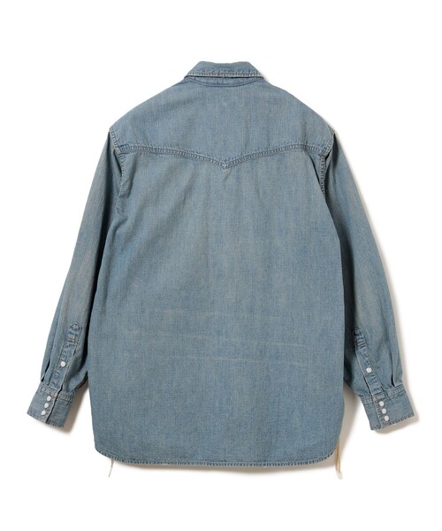 REMI RELIEF(レミレリーフ)の「【イベント限定】【別注】REMI RELIEF / Denim Western shirt Box Fit Used(シャツ/ブラウス・メンズ・ブルー・MEDIUM/SMALL/XX-LARGE/X-LARGE/LARGE)」の9枚目の写真