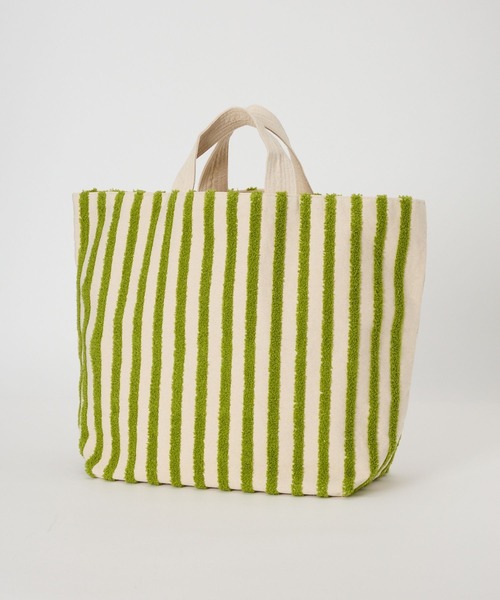 beej（ビージ）の「【beej】LOOP TOTE（トートバッグ・レディース・バーガンディー/グリーン・フリー）」の7枚目の写真