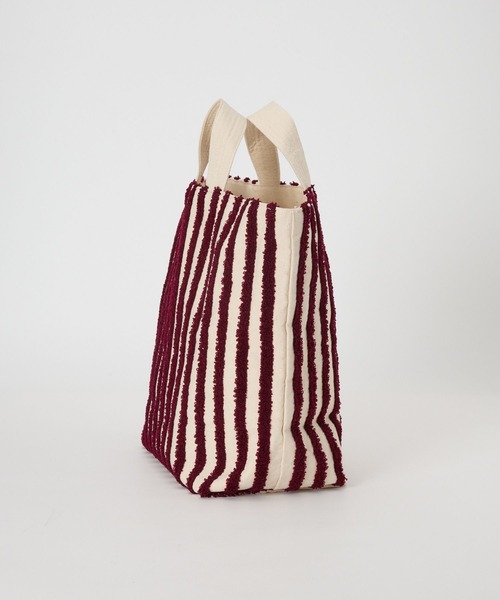 beej（ビージ）の「【beej】LOOP TOTE（トートバッグ・レディース・バーガンディー/グリーン・フリー）」の9枚目の写真