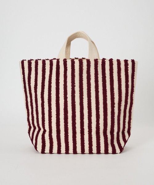 beej（ビージ）の「【beej】LOOP TOTE（トートバッグ・レディース・バーガンディー/グリーン・フリー）」の10枚目の写真