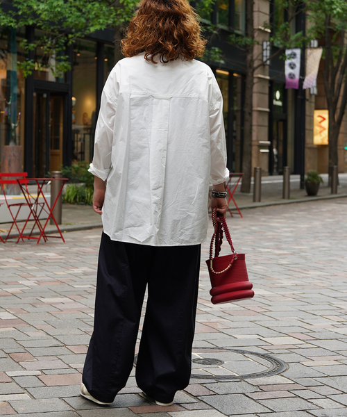 JOURNAL STANDARD LUXE(ジャーナルスタンダード ラックス)の「スジャータコットン ヘンリーシャツ(シャツ/ブラウス・レディース・ブラック/ベージュ/ホワイト/スカイブルー・FREE)」の19枚目の写真