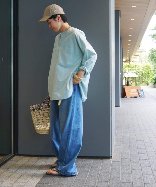 JOURNAL STANDARD LUXE(ジャーナルスタンダード ラックス)の「スジャータコットン ヘンリーシャツ(シャツ/ブラウス・レディース・ブラック/ベージュ/ホワイト/スカイブルー・FREE)」の16枚目の写真