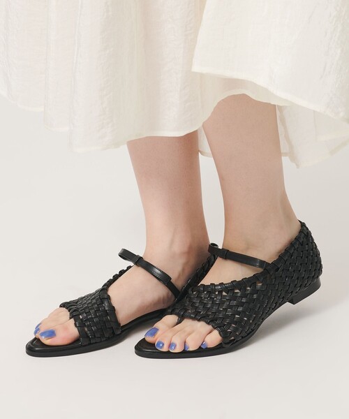 JW PEI(ジェイダブリューペイ)の「<JW PEI>Jocelyn Weave Strap サンダル(サンダル・レディース・ワイン/ブラック・6/7h/7)」の6枚目の写真