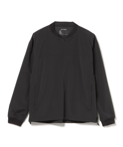 BEAMS GOLF(ビームスゴルフ)の「〈MEN〉B.G.THREE / ALL-TIME ストレッチ ハーフジップ ピステ(撥水)(LV.4)(ブルゾン・メンズ・ブラック/ネイビー・X-LARGE/MEDIUM/LARGE)」の3枚目の写真