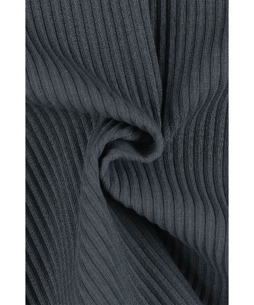 ALEXIA STAM（アリシアスタン）の「Rib Short Sleeve Cardigan /リブ半袖カーディガン（カーディガン/ボレロ・レディース・アイボリー/ネイビー・M/S）」の18枚目の写真