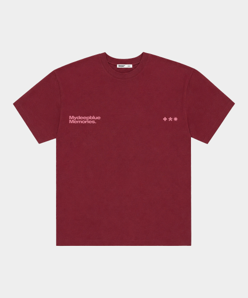 mydeepbluememories（マイディープブルーメモリーズ）の「Mm Symbol Logo T-Shirts (BURGUDNY)（Tシャツ/カットソー・レディース・グリーン・LARGE/SMALL/MEDIUM）」の2枚目の写真