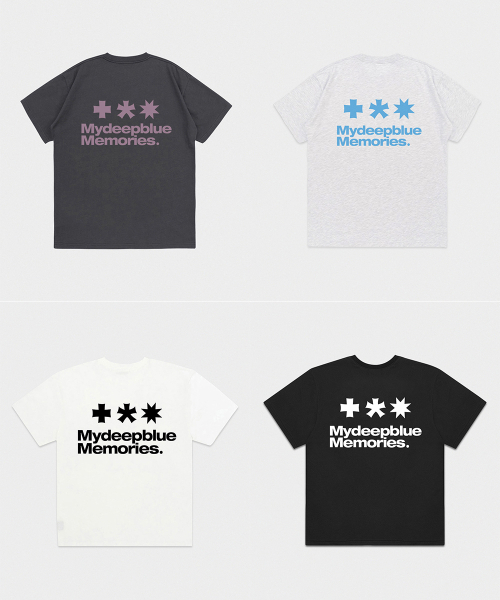 mydeepbluememories（マイディープブルーメモリーズ）の「Mm Symbol Logo T-Shirts (BURGUDNY)（Tシャツ/カットソー・レディース・グリーン・LARGE/SMALL/MEDIUM）」の3枚目の写真