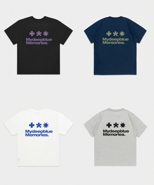 mydeepbluememories（マイディープブルーメモリーズ）の「Mm Symbol Logo T-Shirts (BURGUDNY)（Tシャツ/カットソー・レディース・グリーン・LARGE/SMALL/MEDIUM）」の4枚目の写真