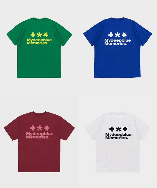 mydeepbluememories（マイディープブルーメモリーズ）の「Mm Symbol Logo T-Shirts (BURGUDNY)（Tシャツ/カットソー・レディース・グリーン・LARGE/SMALL/MEDIUM）」の5枚目の写真