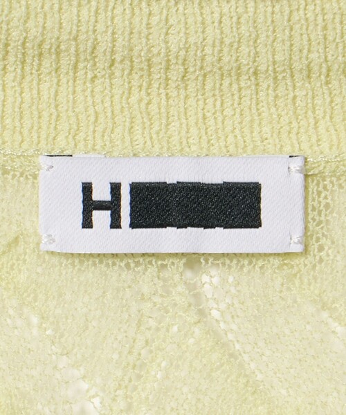 H BEAUTY&YOUTH UNITED ARROWS(エイチビューティーアンドユースユナイテッドアローズ)の「<H>コットンナイロン オープンワーク カーディガン(カーディガン/ボレロ・レディース・ブラック/ライム・FREE)」の8枚目の写真