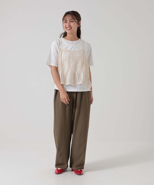 HEART MARKET(ハートマーケット)の「【接触冷感×吸水速乾】さらさらテーパードパンツ(その他パンツ・レディース・ダークブラウン/ブラック/カーキ/ナチュラル・MEDIUM/LARGE/MEDIUM/TALL/LARGE/TALL)」の12枚目の写真