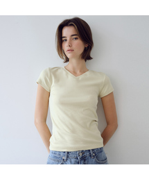 Logo slim V-neck t-shirt