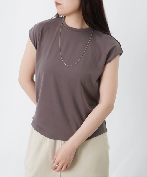 LUCA/LADY LUCK LUCA(ルカ/レディラックルカ)の「LC/LLL 天竺フレンチスリーブプルオーバー(Tシャツ/カットソー・レディース・モカ/ライトイエロー・FREE)」の22枚目の写真