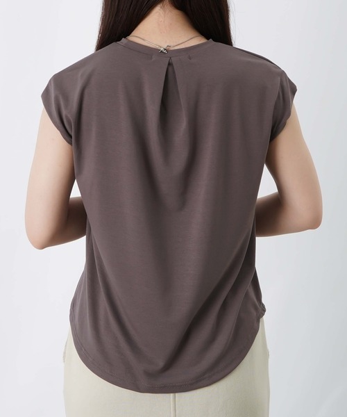 LUCA/LADY LUCK LUCA(ルカ/レディラックルカ)の「LC/LLL 天竺フレンチスリーブプルオーバー(Tシャツ/カットソー・レディース・モカ/ライトイエロー・FREE)」の14枚目の写真