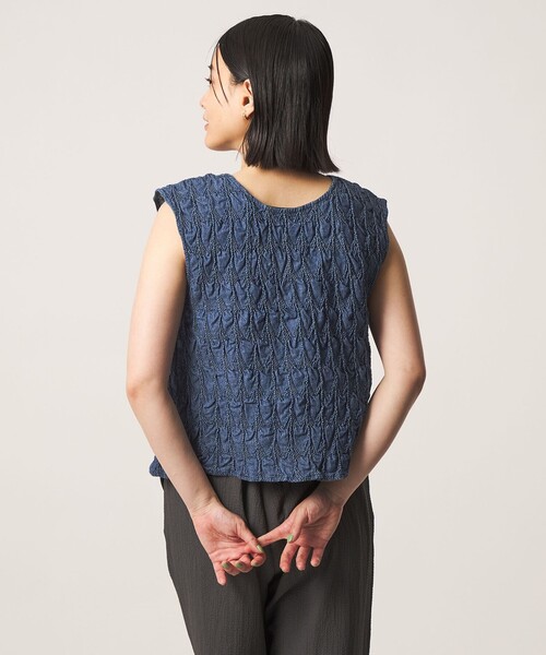 A DAY IN THE LIFE UNITED ARROWS(アデイインザライフユナイテッドアローズ)の「コットンシャーリング 2WAYブラウス <A DAY IN THE LIFE>(シャツ/ブラウス・レディース・ブラック/ロイヤルブルー・FREE)」の5枚目の写真